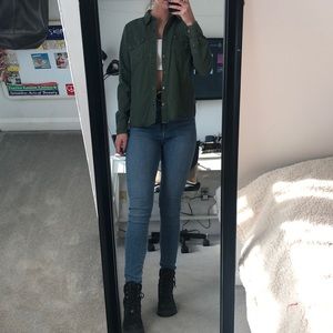 Army green vintage looking Jacket from forever 21!